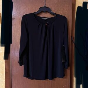 Always Indigo Black Blouse